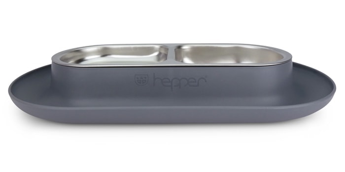 Hepper NomNom Cat Bowl Grey