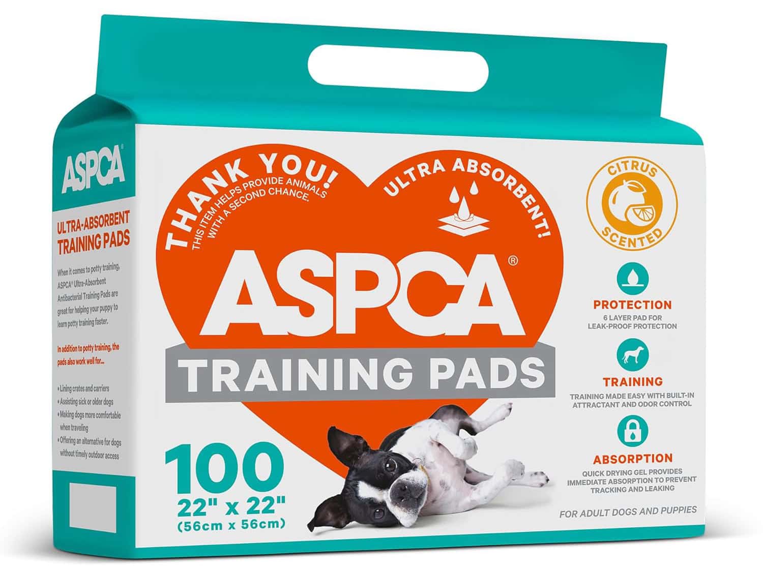 ASPCA AS 62931 Citrus Scented Training Pads