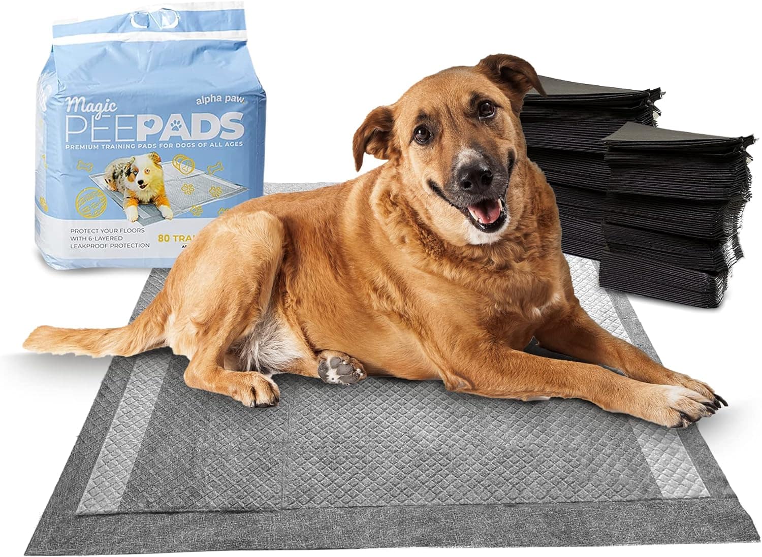 Alpha Paw - Odor Eliminating Pee Pads for Dogs