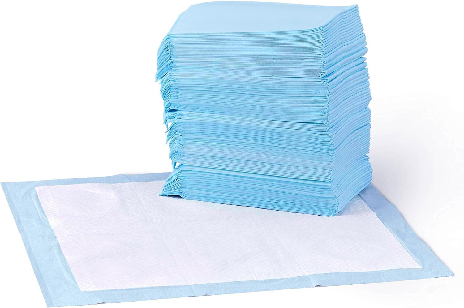 Amazon Basics Dog and Puppy Pee Pads with 5-Layer Leak-Proof Design and Quick-Dry Surface for Potty Training