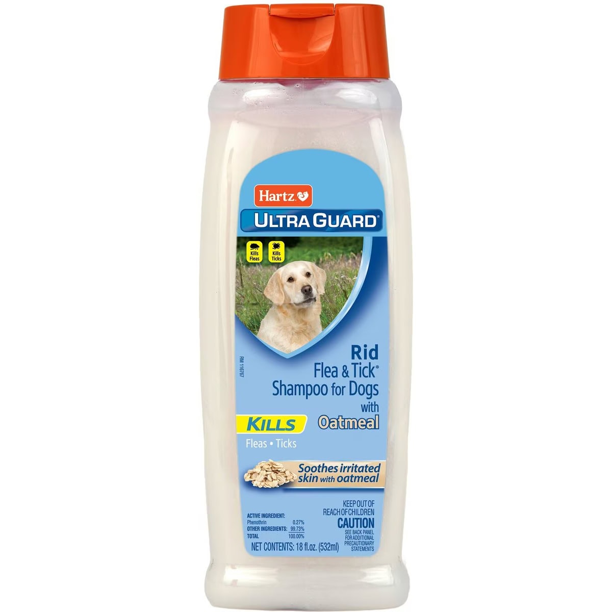 Hartz UltraGuard Rid Flea & Tick Oatmeal Dog Shampoo New