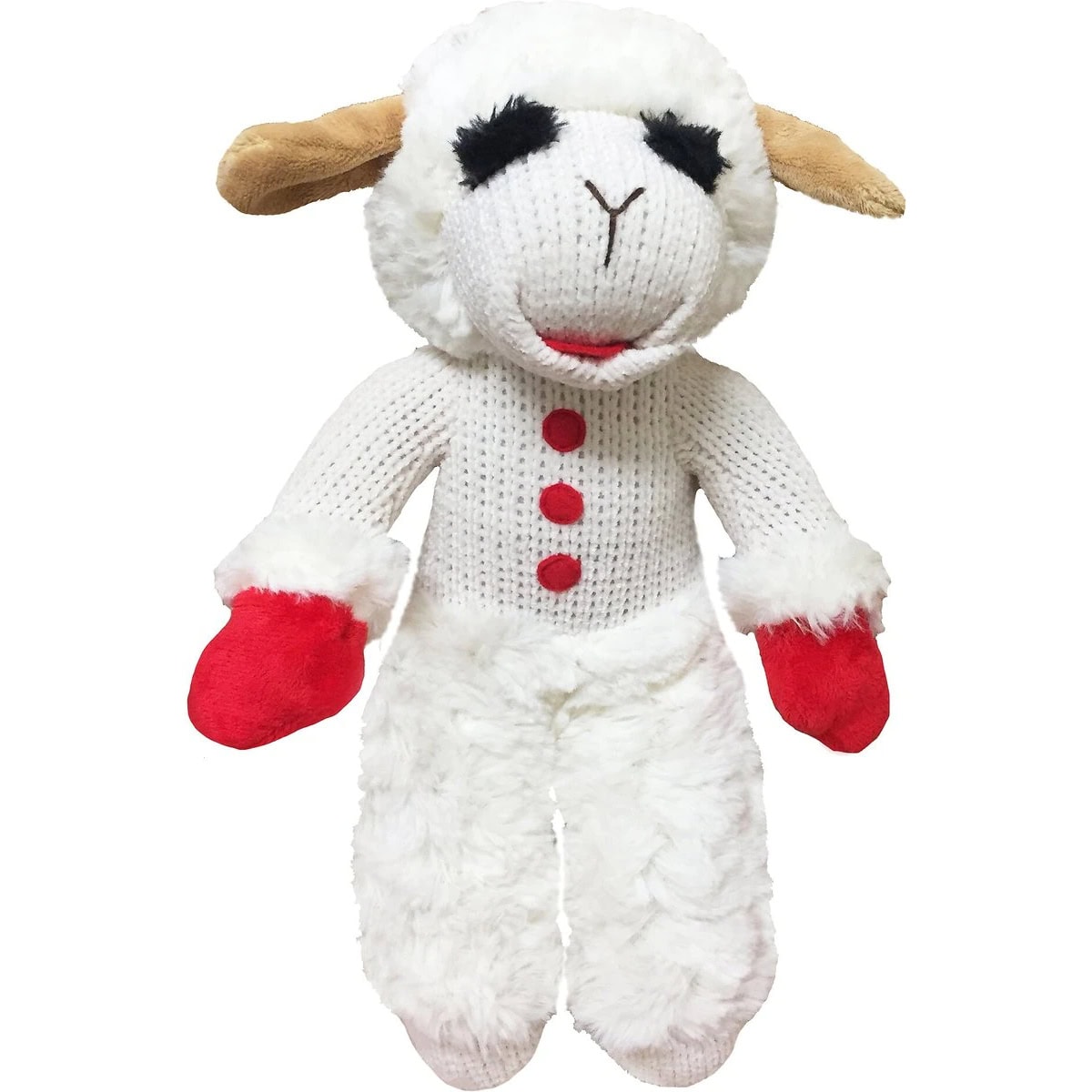 Multipet Standing Lamb Chop Squeaky Plush Dog Toy 