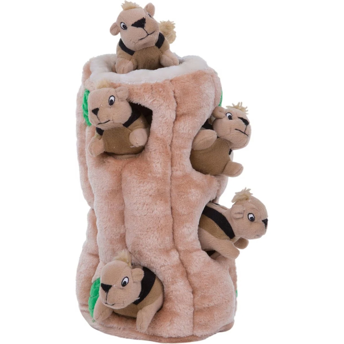 Outward Hound Hide A Squirrel Squeaky Puzzle Plush Dog Toy