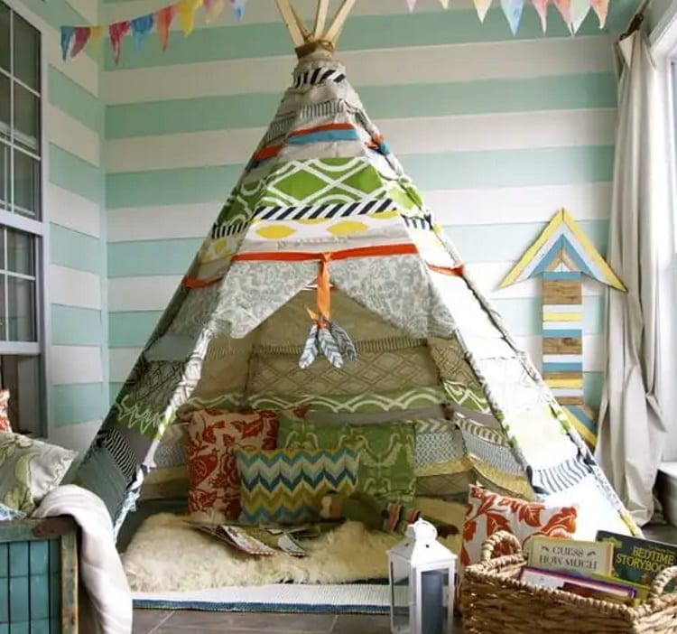 DIY dog teepee