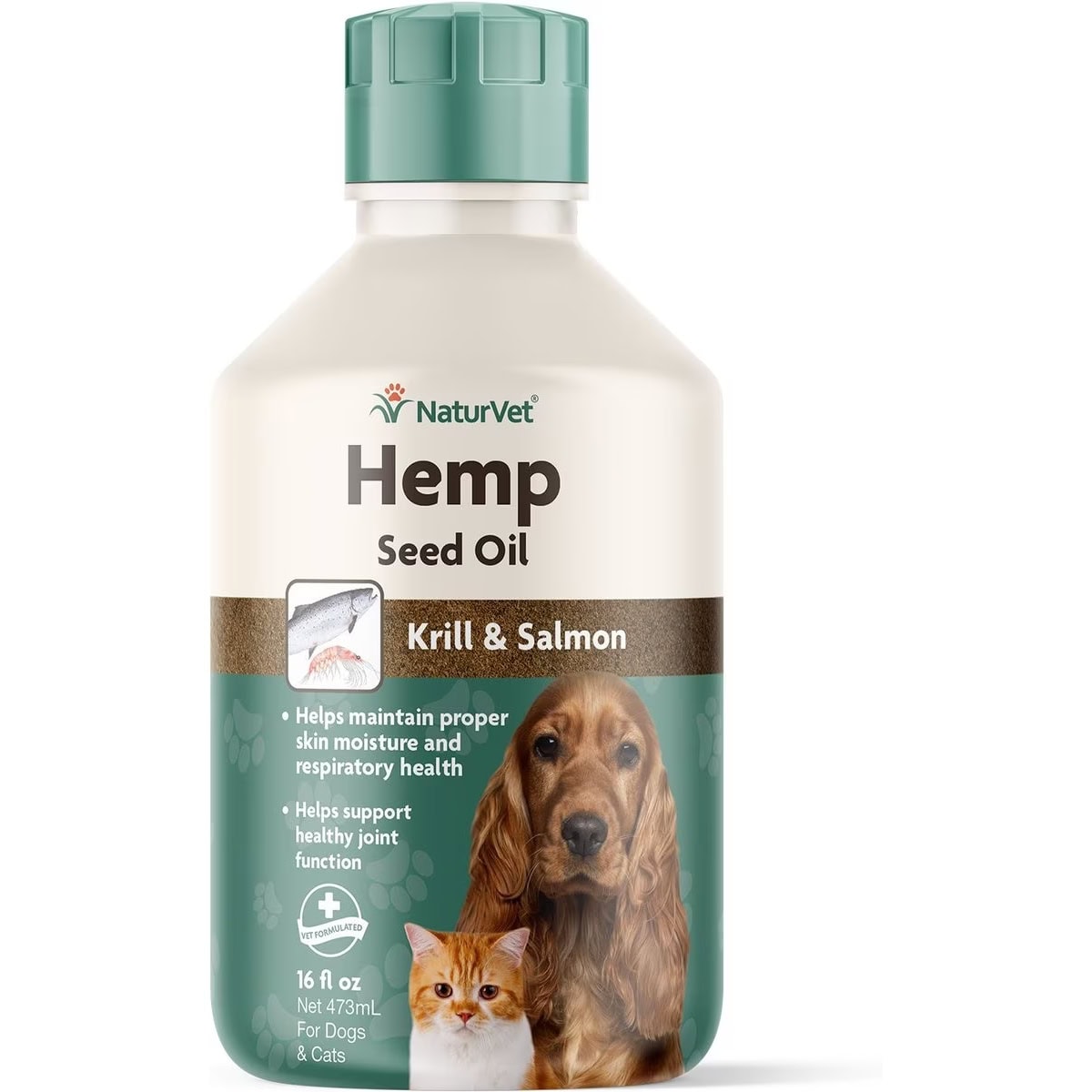 NaturVet Hemp Seed, Krill, & Salmon Oil