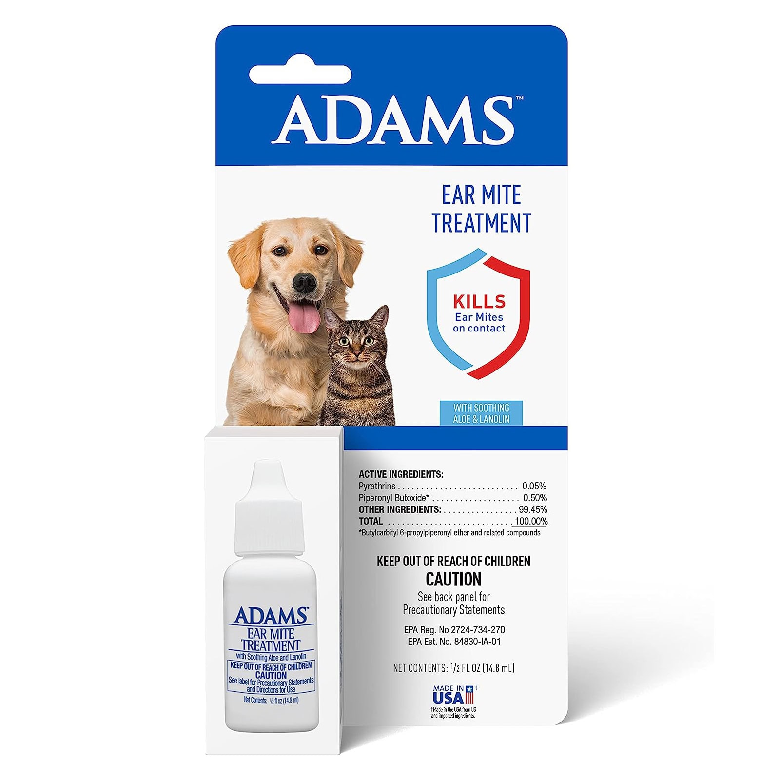 Adams Ear Mite Treatment For Dogs and Cats