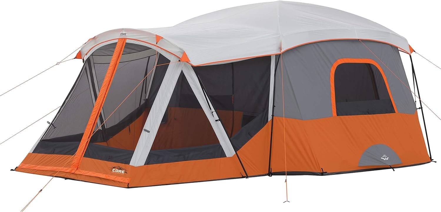 CORE 11-Person Family Cabin Tent with Screen Room
