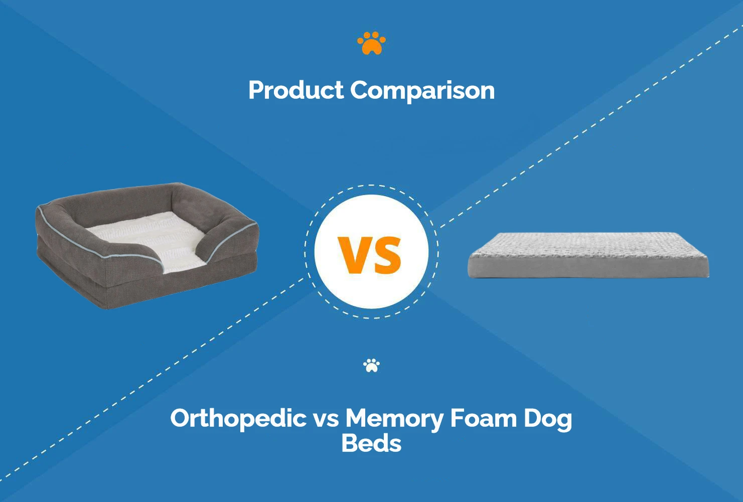 Orthopedic vs Memory Foam Dog Beds - Featured Image