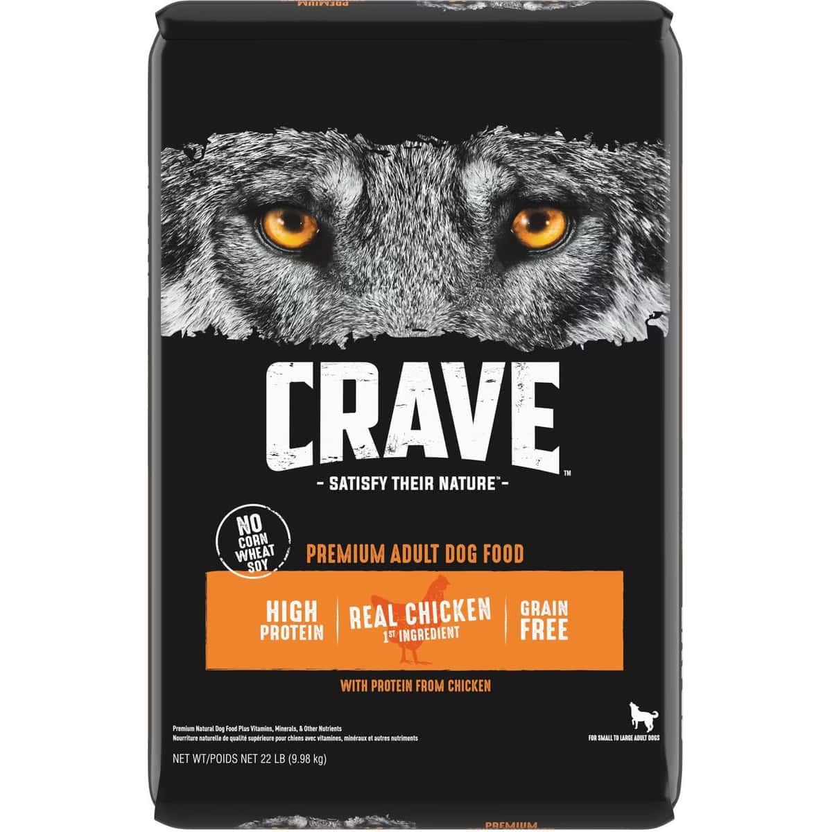 Crave High Protein Chicken Adult Grain-Free Dry Dog Food 