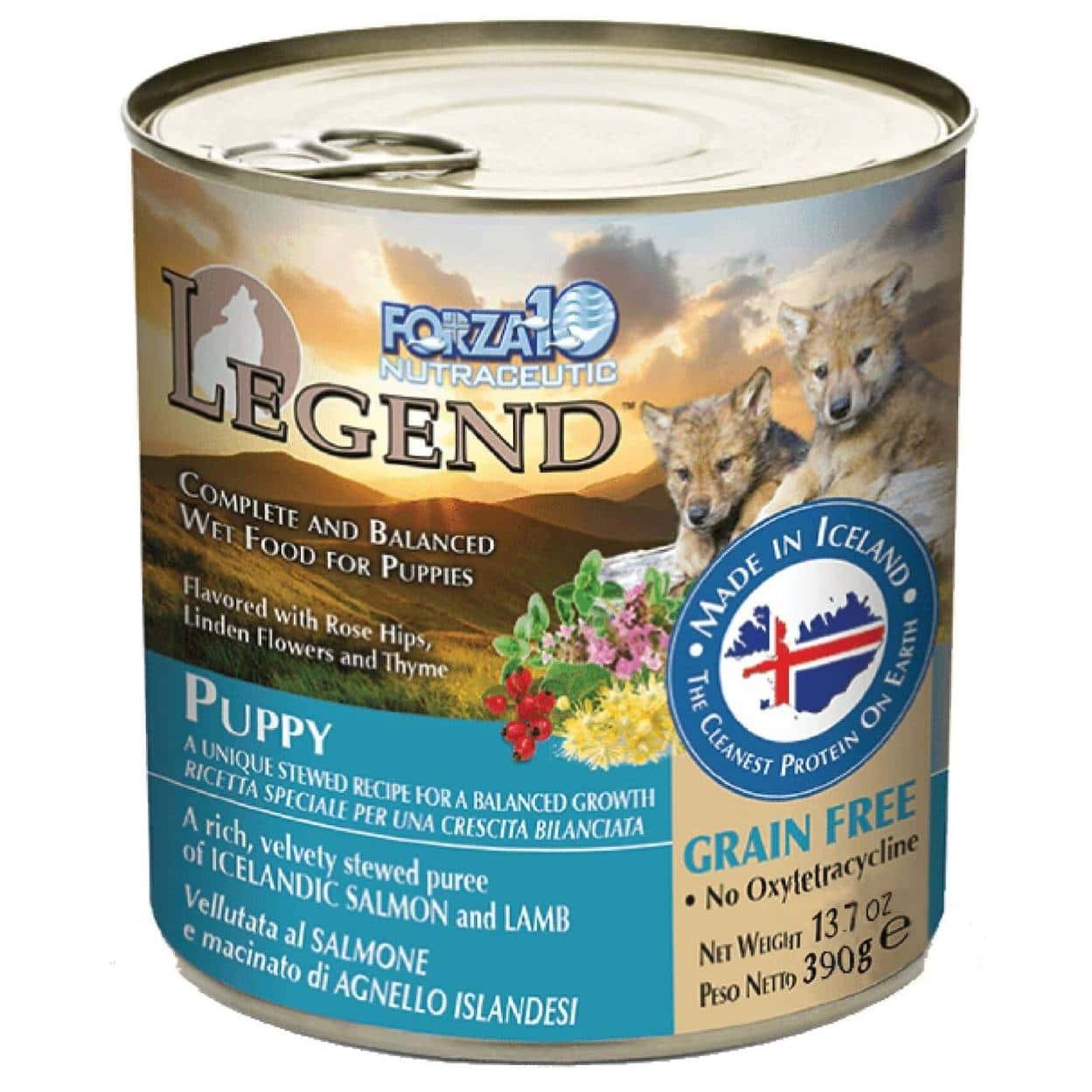 Forza10 Nutraceutic Legend Puppy Icelandic Salmon & Lamb Recipe Grain-