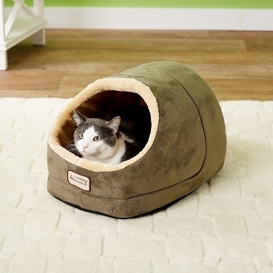 4Armarkat Cave Shape Covered Cat & Dog Bed