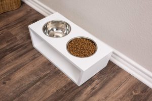 actual photo of Internet's Best Modern Elevated Dog Feeder