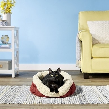 1Aspen Pet Self-Warming Bolster Cat & Dog Bed