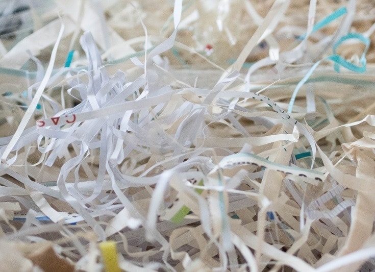shredded paper