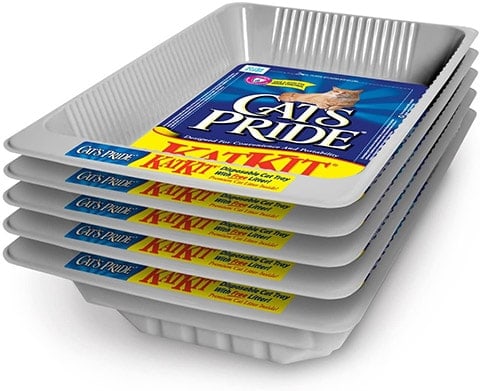 disposable corner litter box