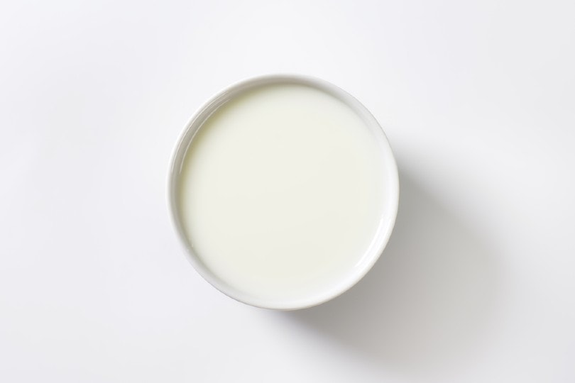 bowl with milk