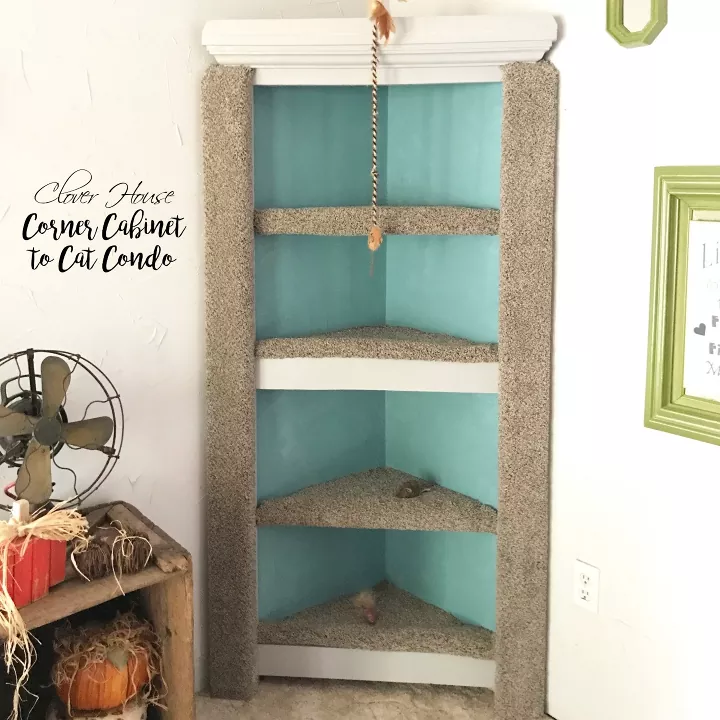 Corner Cabinet Cat Condo- Hometalk