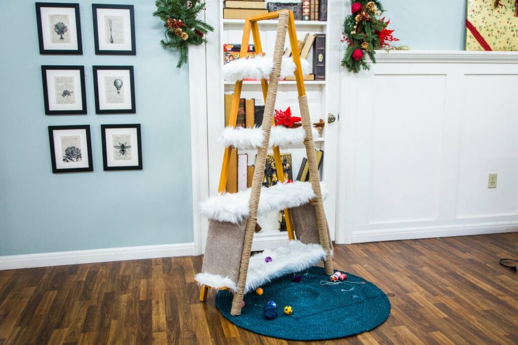 Fuzzy Ladder Cat Tree- Hallmark Channel