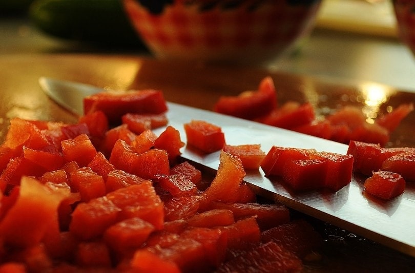 watermelon chopped into small cuts
