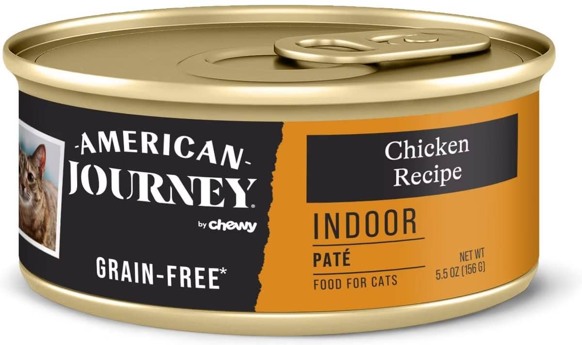 American Journey Indoor Pate Chicken Recipe Grain-Free Canned Cat Food