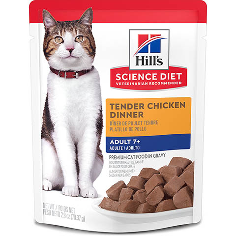 Hill's Science Diet Adult 7+ Chicken Soft Cat Food