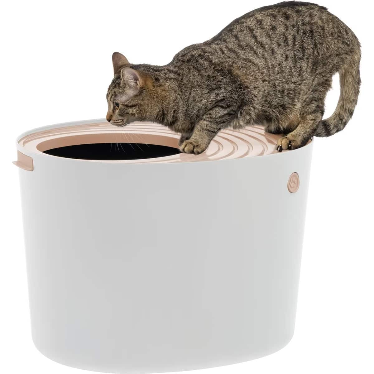 Iris Top Entry Cat Litter Box with Scoop new
