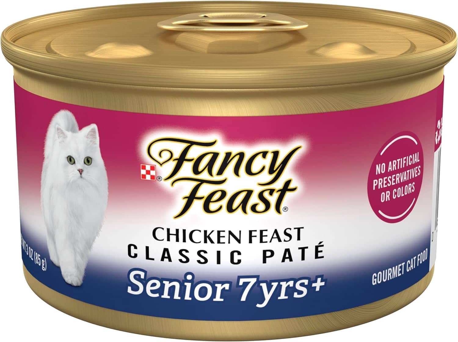 Purina Fancy Feast Wet Senior Cat Food 7 Years Plus Chicken Feast Pate