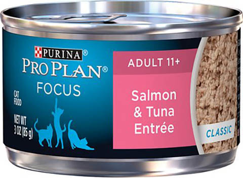 Purina Pro Plan Focus Adult 11+ Classic Salmon & Tuna Entree Canned Cat Food