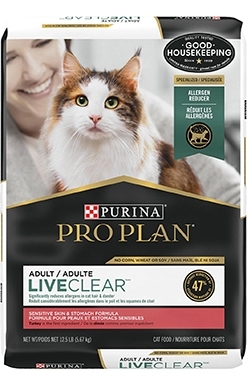 Purina Pro Plan LiveClear Sensitive Skin & Stomach Dry Cat Food
