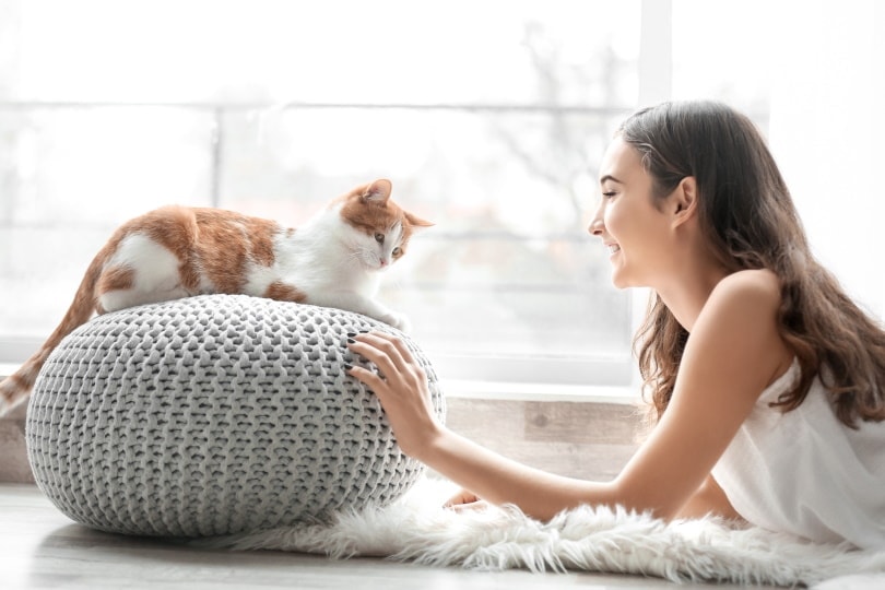 cate with young woman