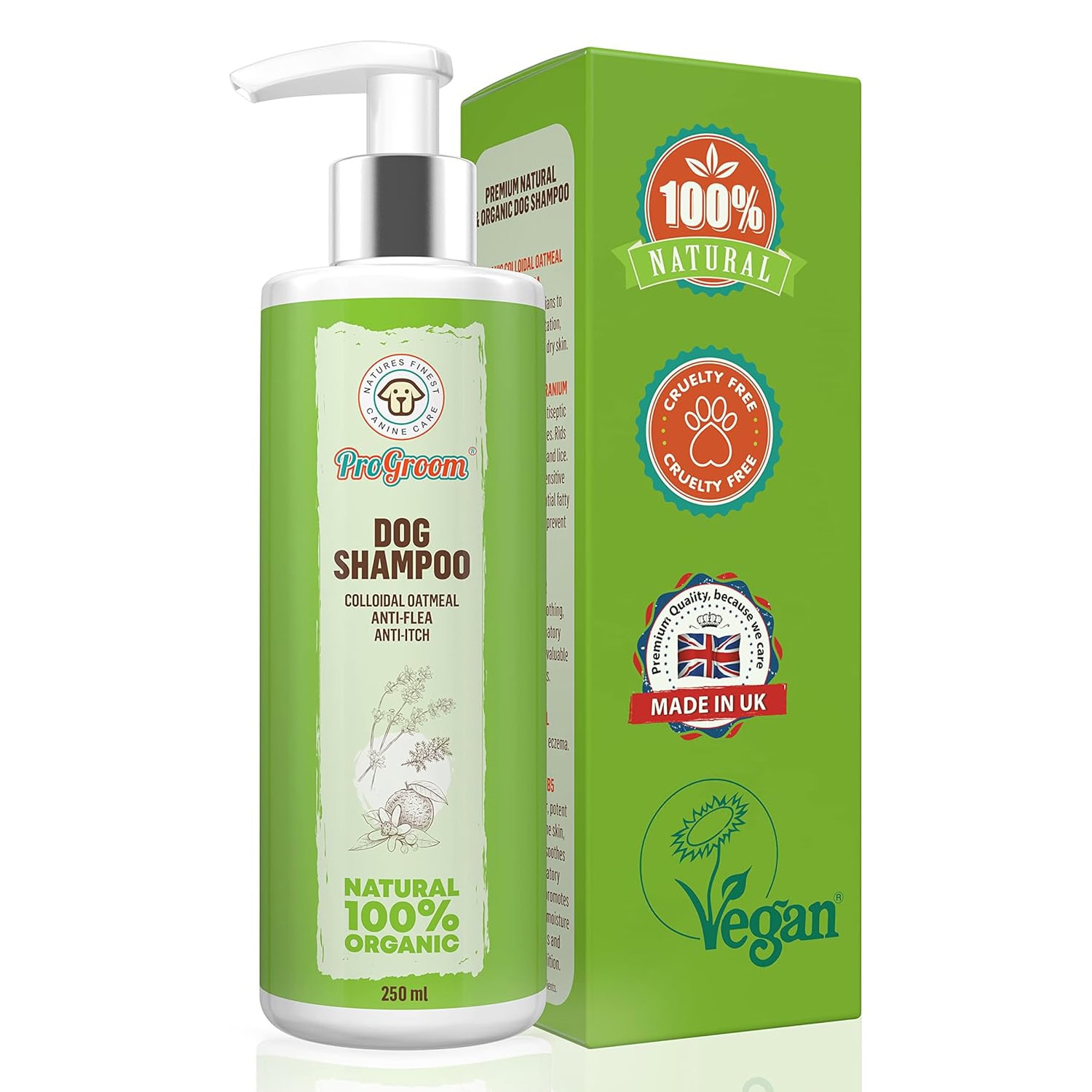 Progroom Organix Oatmeal Dog Shampoo Natural and Organic