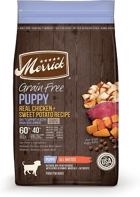 3Merrick Grain-Free Puppy Chicken & Sweet Potato Recipe Dry Dog Food