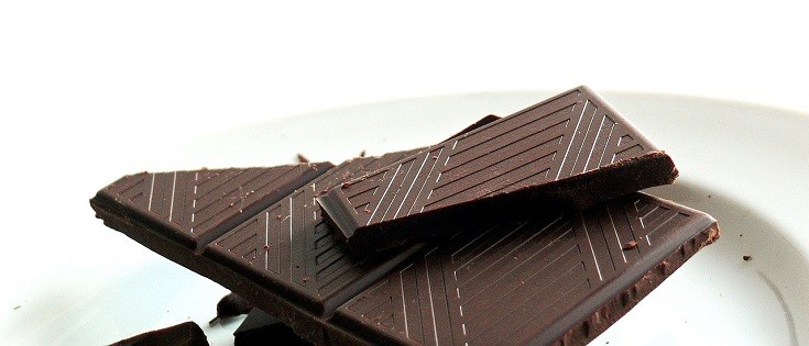 Chocolate on plate