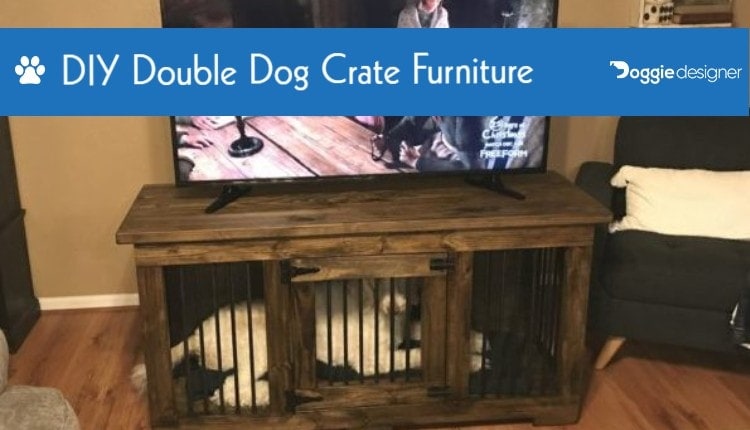 double dog crate table