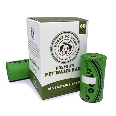 PLANET POOP Home Compostable Dog Poo Bags on Refill Rolls 60 Biodegradable Un-Scented Pet Waste Bags 100% Plastic Free Thick Leakproof Plant-Based Doggy Bag Eco Cat & Dogs Earth Friendly Supplies 