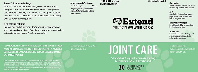Extend joint care clearance ingredients
