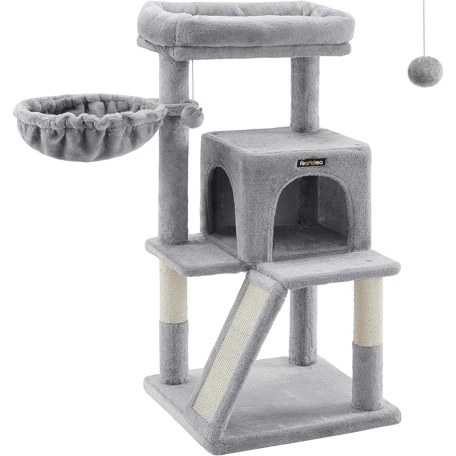 Feandrea Faux Fleece Cat Tree & Condo