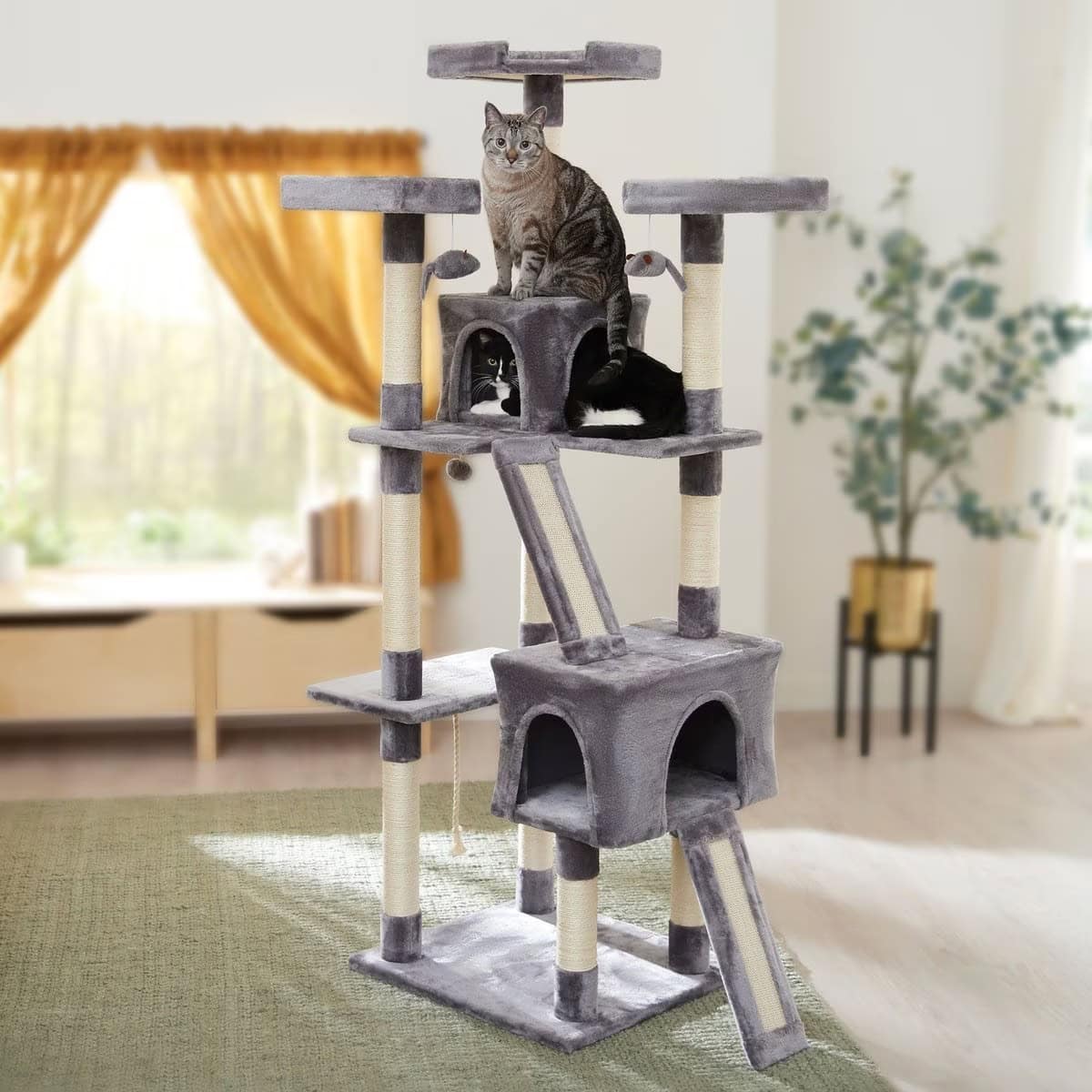 Frisco Faux Fur Cat Tree & Condo