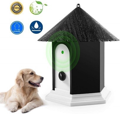 Effective and Safe Sonic Barking Control Devices for Outdoor 2-in-1 Bark Control Device and Dog Training Waterproof Bark Box Max 50 Feet Ultrasonic Dog Barking Deterrent Anti Barking Device 
