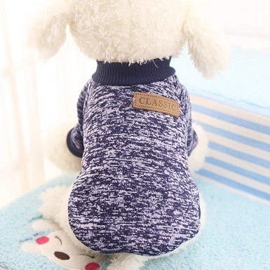 YUSENPET Pet Dog Puppy Classic Sweater Coat Tops Fleece Warm Winter Knitwear Clothes for Small Medium Dogs