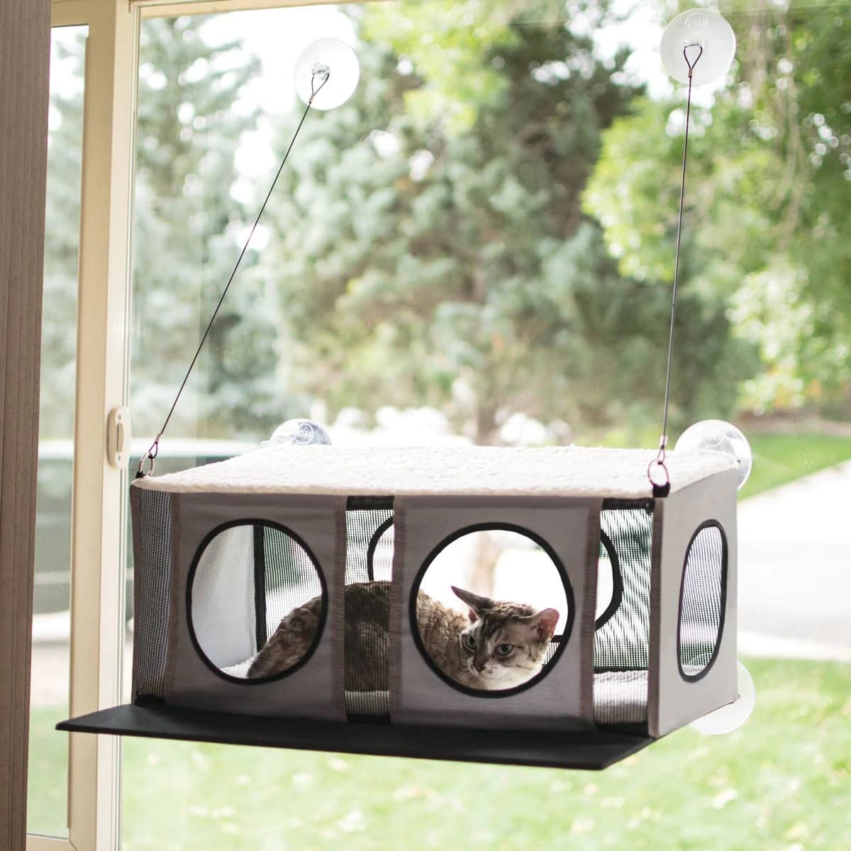 K&H Pet Products EZ Mount Penthouse Cat Window Perch 