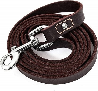 premium leather dog leashes
