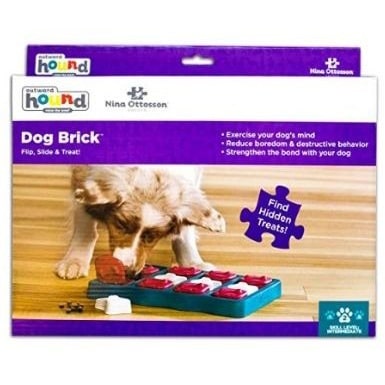 Outward Hound Puzzle Brick Dog Toy