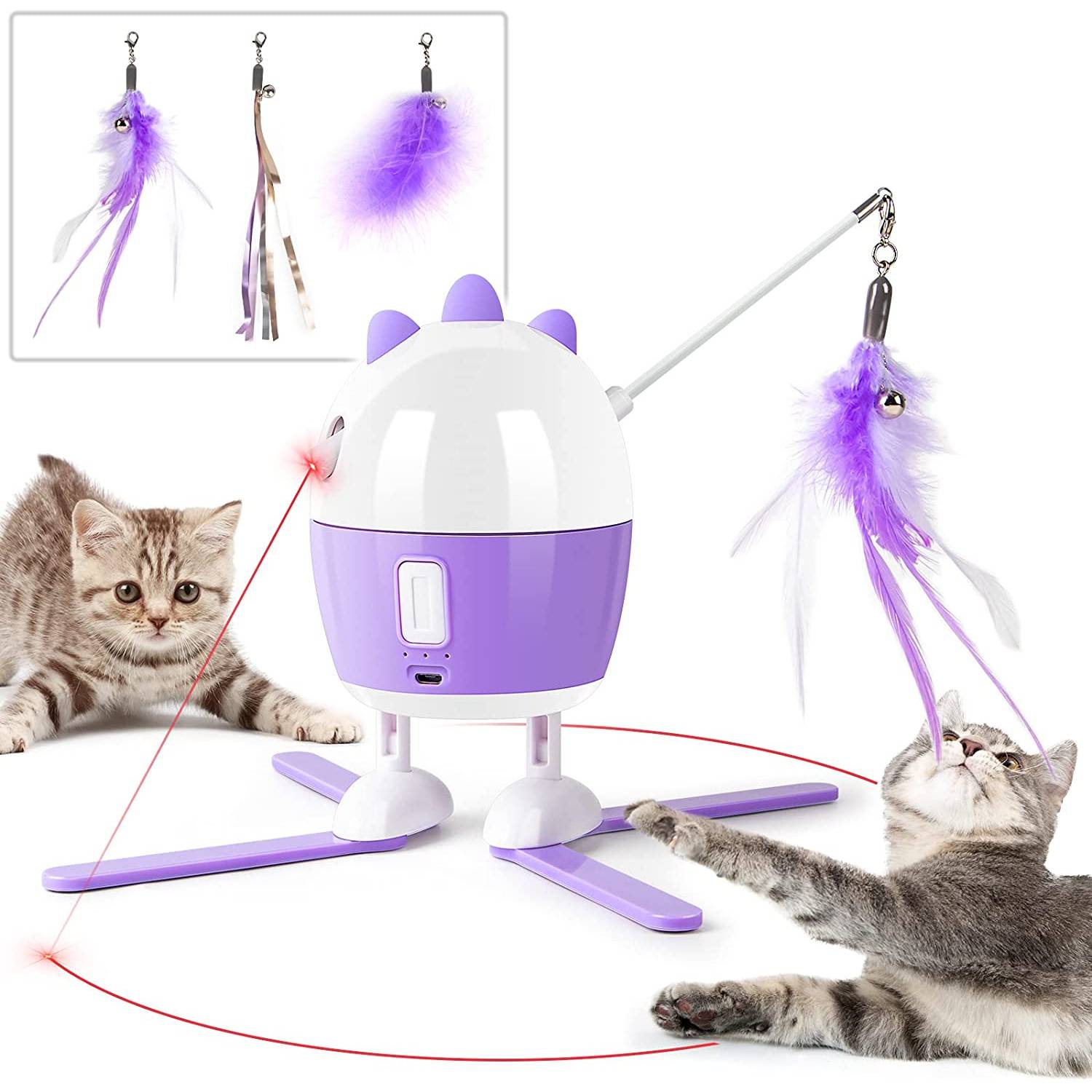 7 Adjustable Patterns Pet Laser Pointer Toys for Indoor Cats Dogs Long Range 3 Modes Training Exercise Chaser Interactive Toy USB Recharge ANDICEQY Cat Laser Toy 