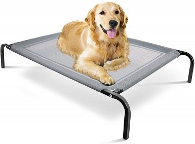 Extra Large Dog Bed Elevated Outdoor Raised Pet Cot Indoor Durable Steel Frame