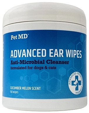 Pet MD Advanced Dog & Cat Ear Cleaner Wipes