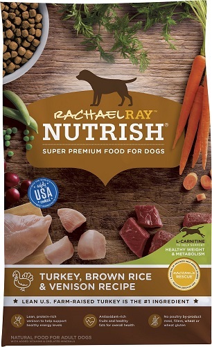Rachael Ray Nutrish Natural Turkey, Brown Rice & Venison Recipe Dry Dog Food