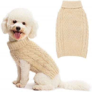 CHBORCHICEN Pet Dog Sweaters Classic Knitwear Turtleneck Winter Warm Puppy Clothing Cute Strawberry and Heart Doggie Sweater CHBORCHICEN Pet Dog Sweaters Classic Knitwear Turtleneck Winter Warm Puppy Clothing Cute Strawberry and Heart Doggie Sweater