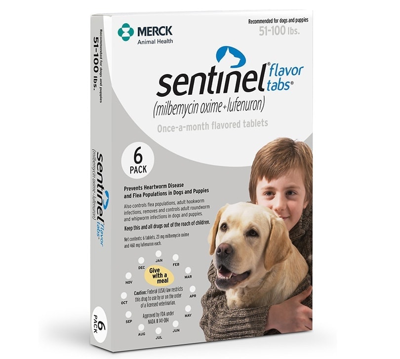 Sentinel for dogs (51-100 lbs)
