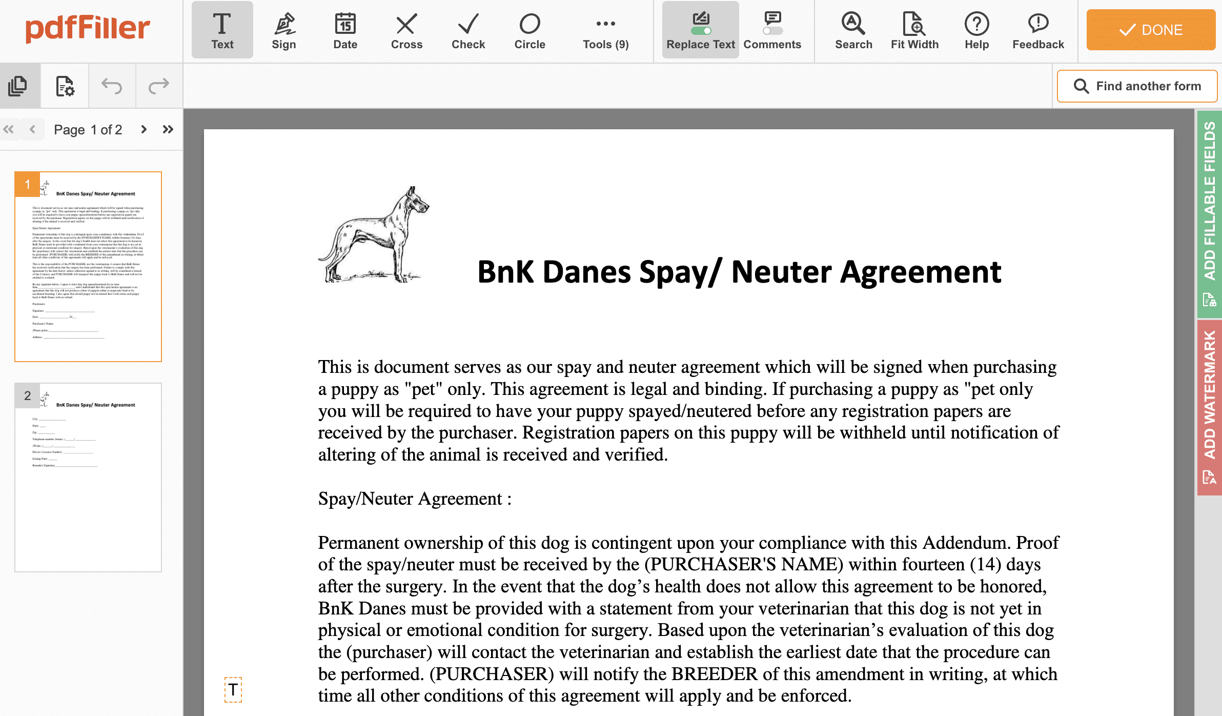 5 Puppy Contract Templates (PDF) in 2023 Hepper